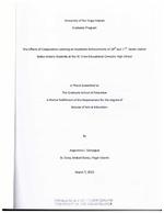 he effects of cooperative learning on academic achievements of 10th and 11th grade United States history students at the St. Croix Educational Complex High School